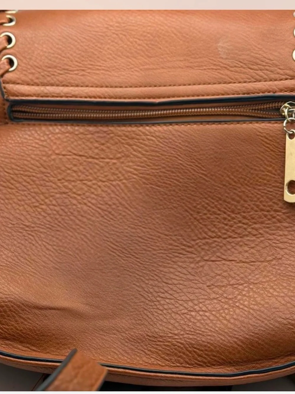 Michael Kors Tan Leather Tassel Crossbody Bag